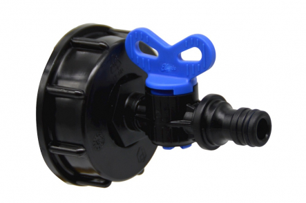 IBC Adapter with PP mini ball valve click connection